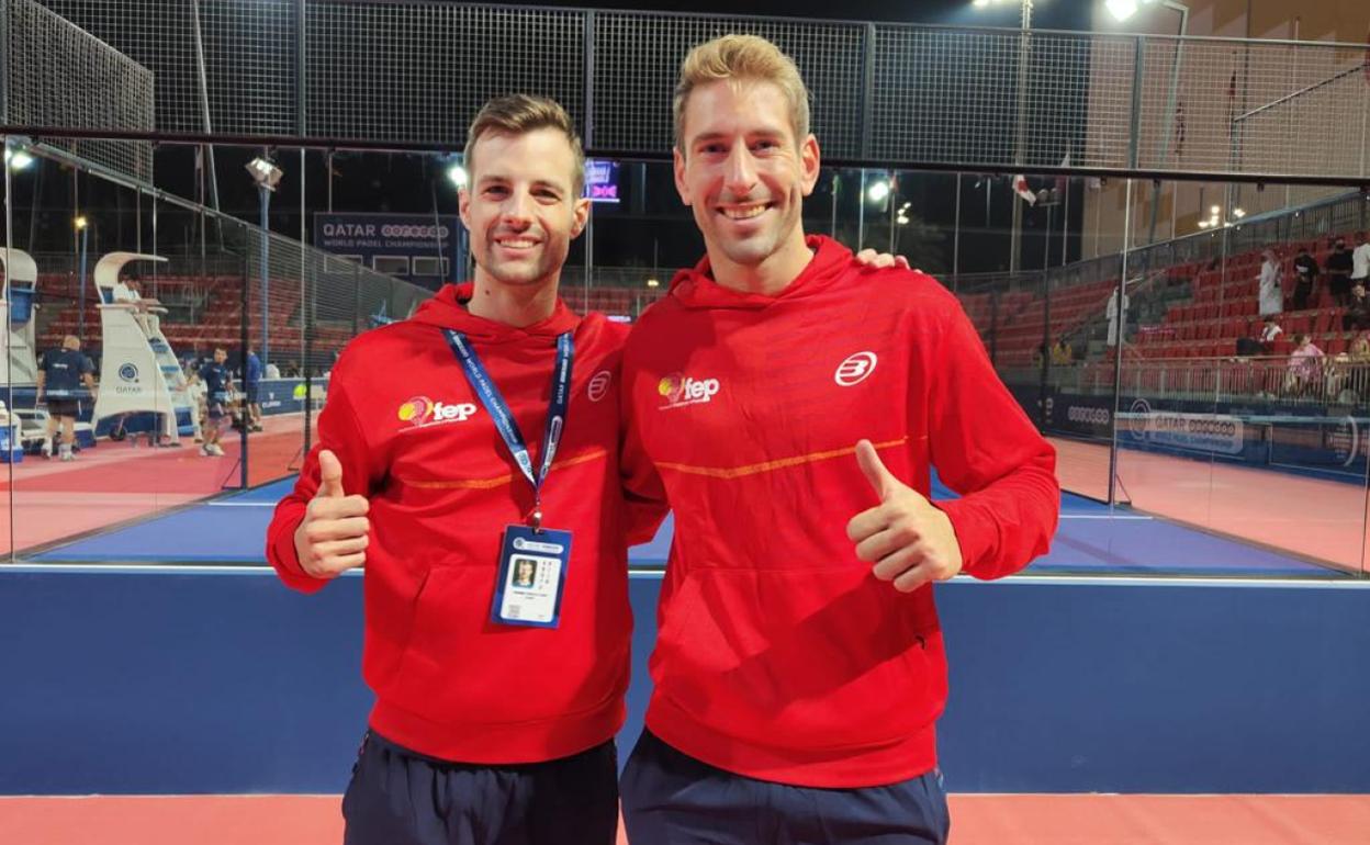 Ruiz y González, posando para SUR desde Doha. 