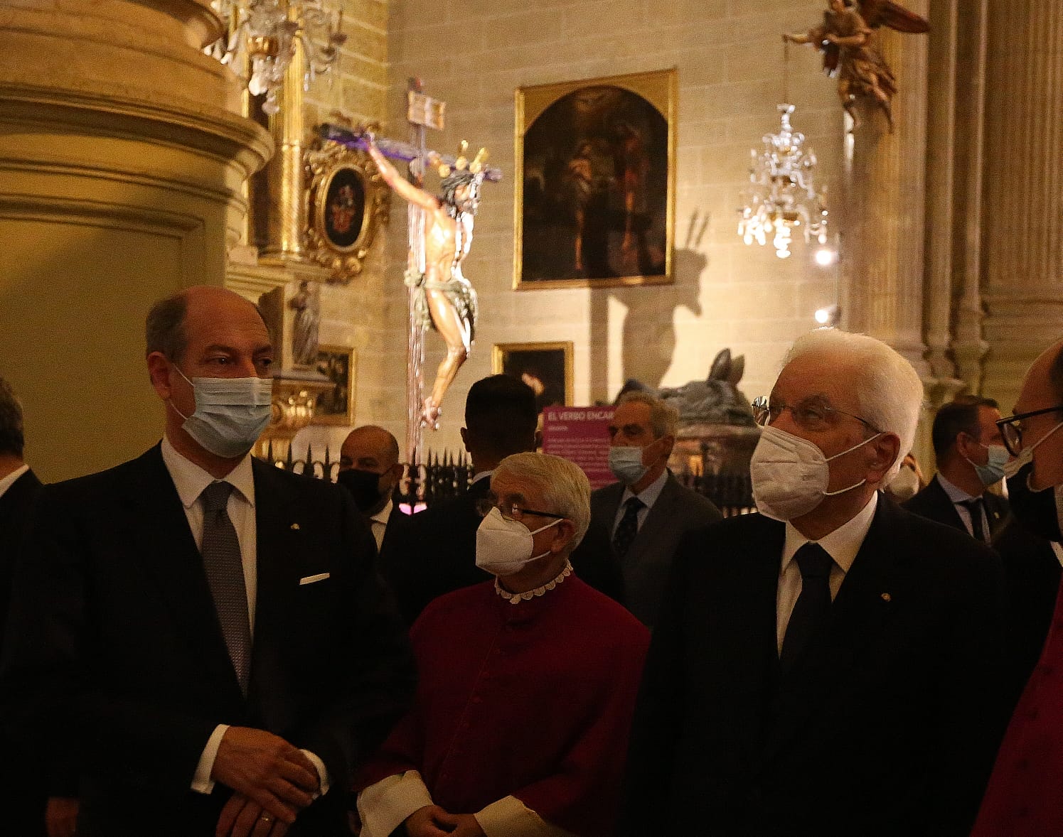 Fotos: El presidente de la República italiana, Sergio Mattarella, durante su visita a Málaga