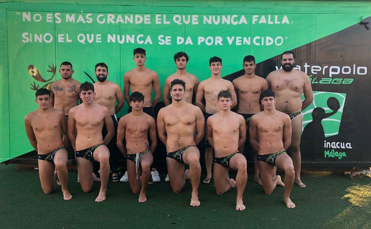 La plantilla del Waterpolo Málaga, 