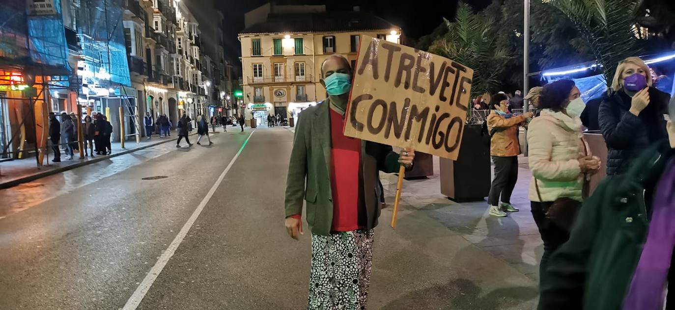 Manifestación del 25-N en Málaga capital. 