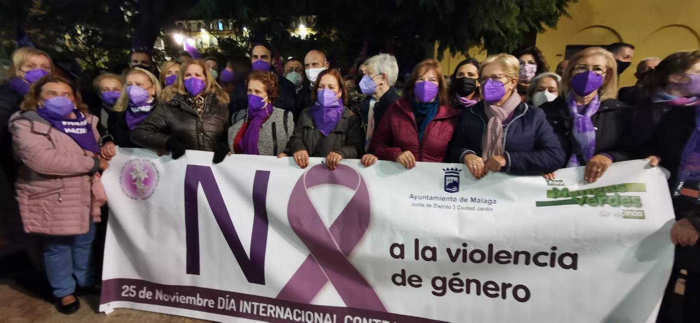 Manifestación del 25-N en Málaga capital. 