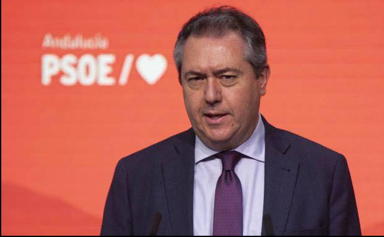 El secretario general del PSOE-A, Juan Espadas. 