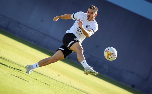 Jairo, en un entrenamiento 