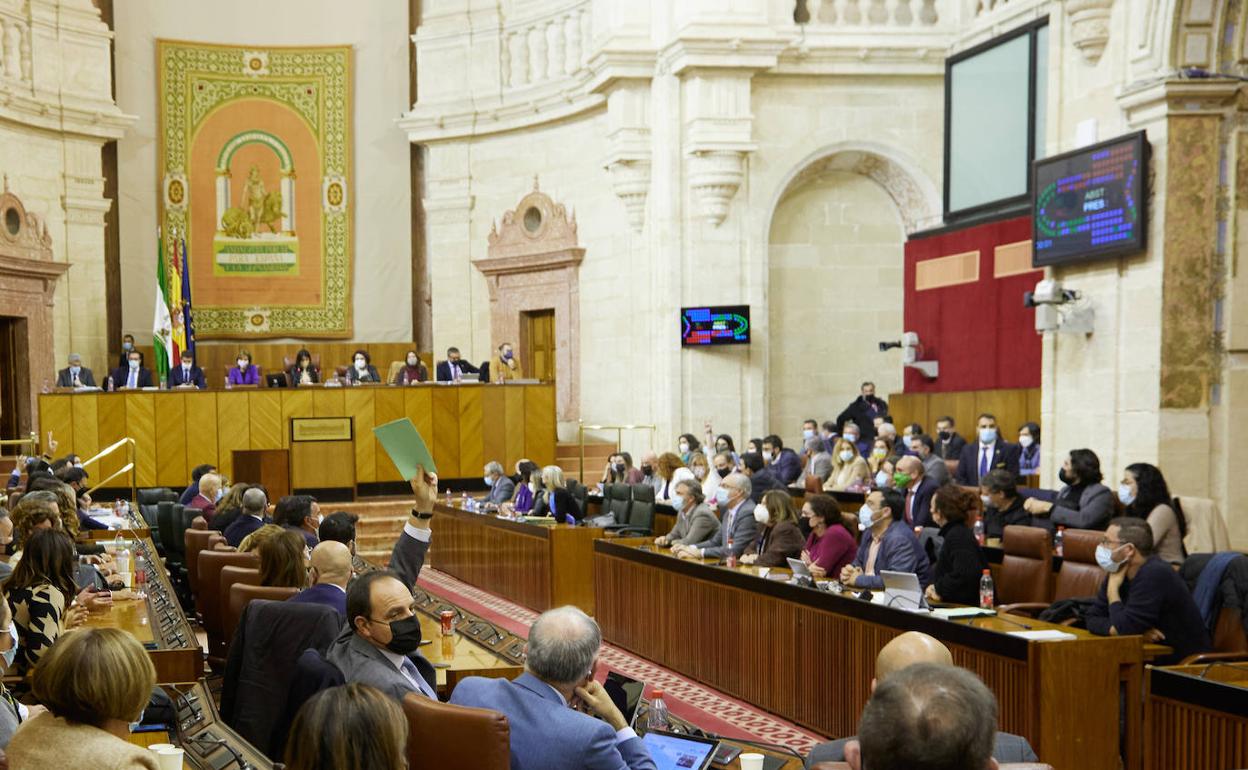 Último pleno del Parlamento de Andalucía. 