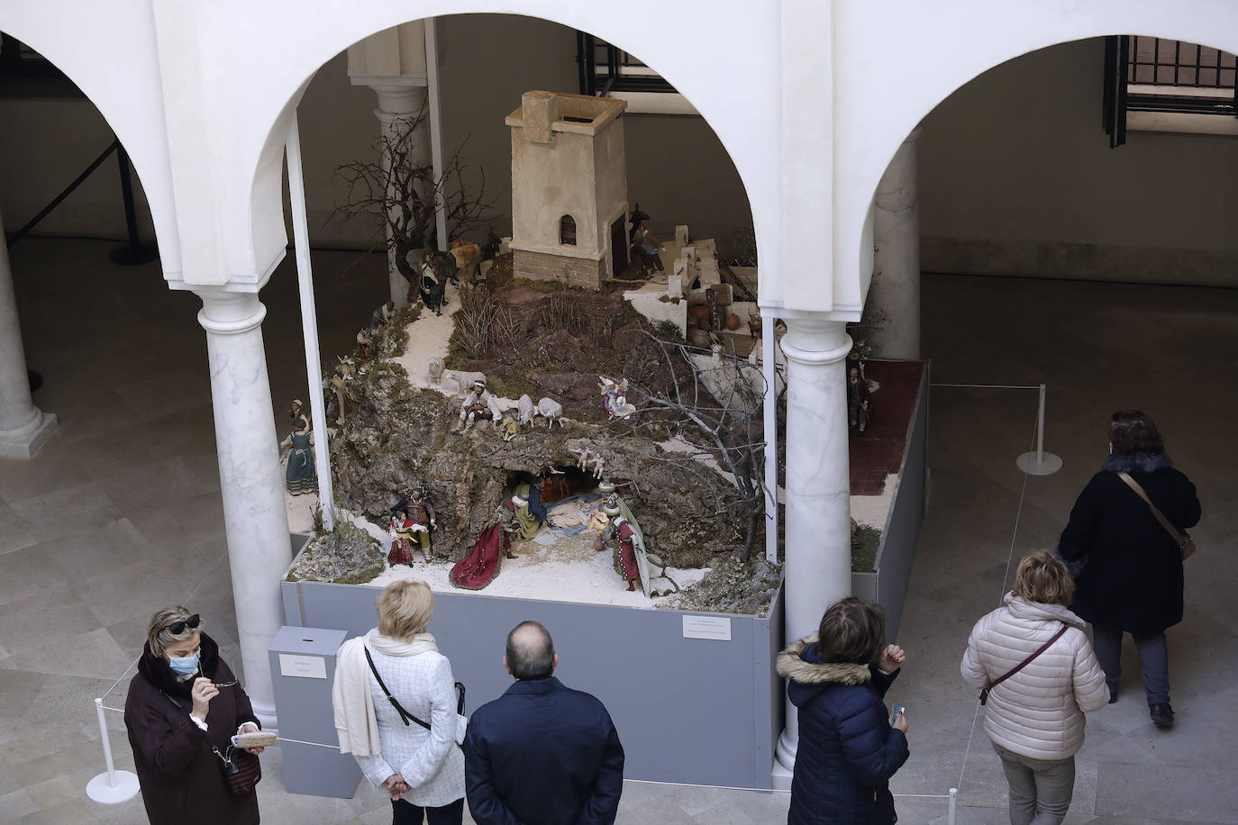 Belén de la Archicofradía de los Dolores de San Juan en el museo Carmen Thyssen