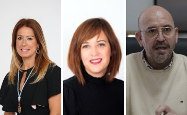 Antonia García, Jorge Gallardo y Mariló Narváez, vicesecretarios generales del PSOE de Málaga