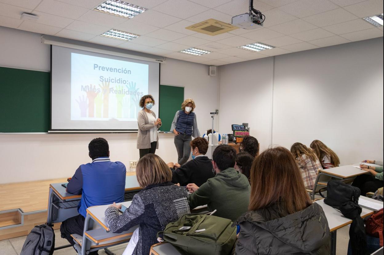 Una de las charlas del taller. 
