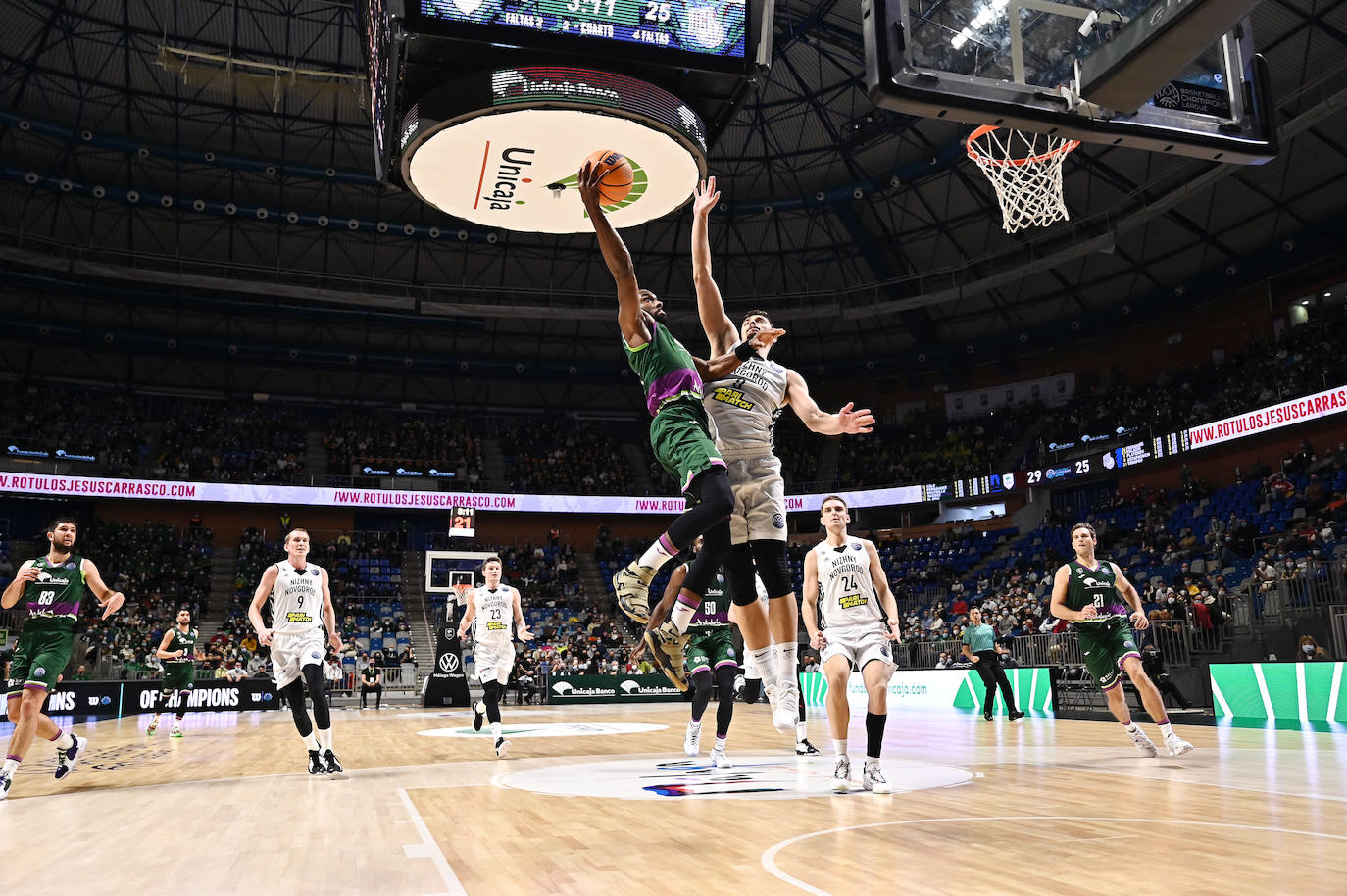 El Unicaja dominó todo el encuentro 