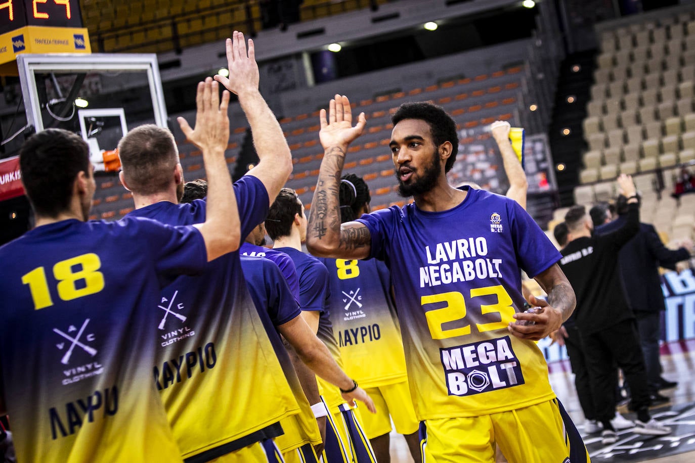 El Unicaja pierde en su visita al Lavrio Megabolt. 