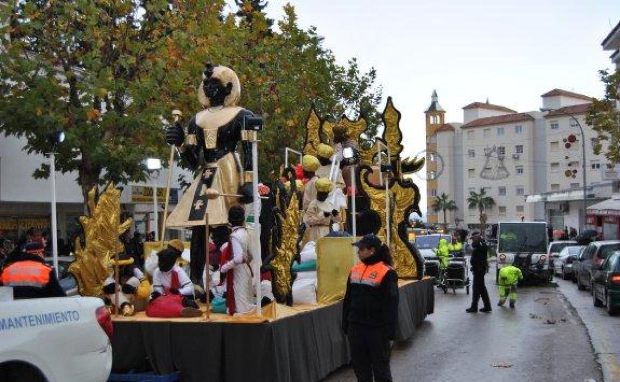 Carroza de una Cabalgata de Reyes pasada en Esterpona. 