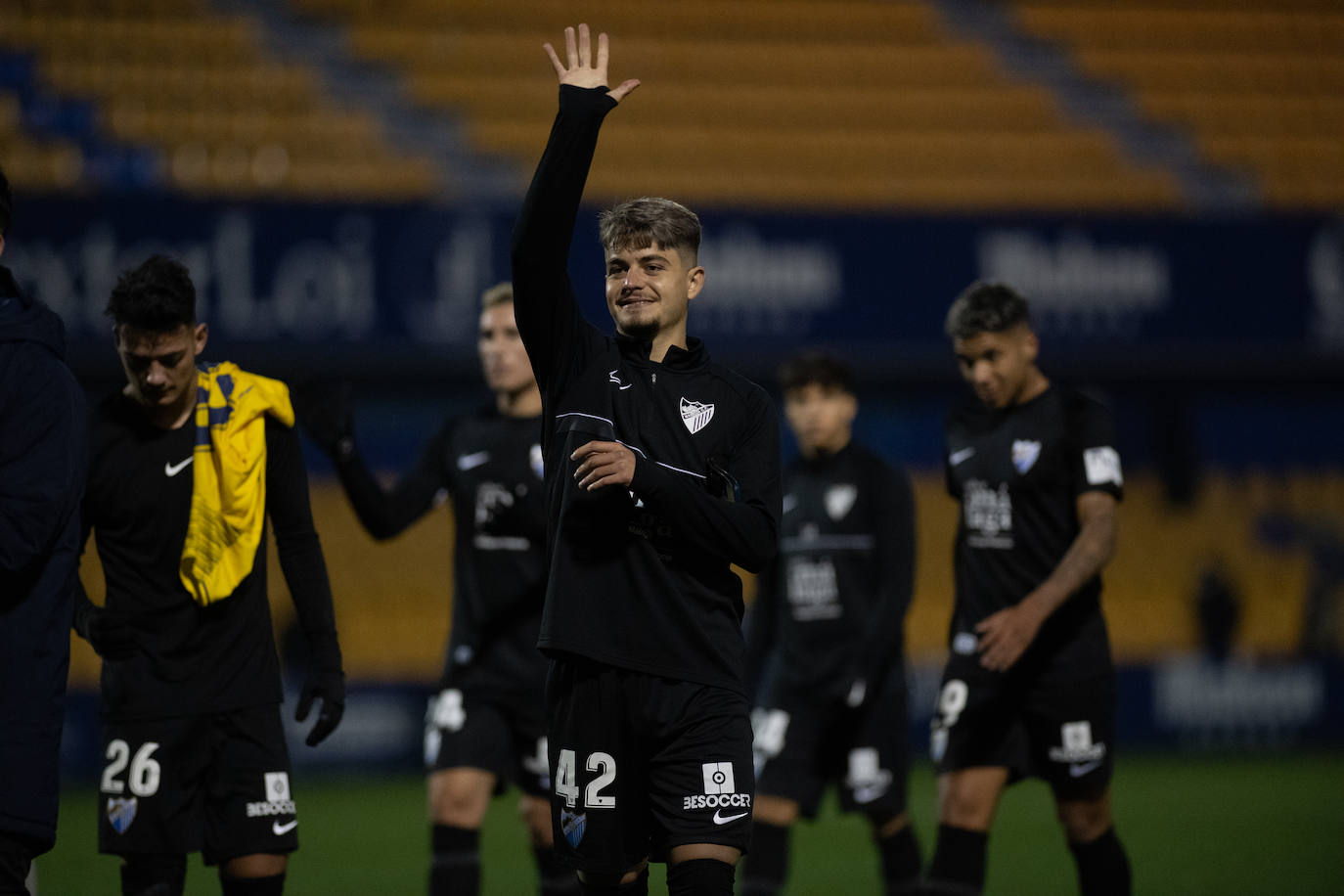 El Málaga abrió el marcador en la recta final del partido 