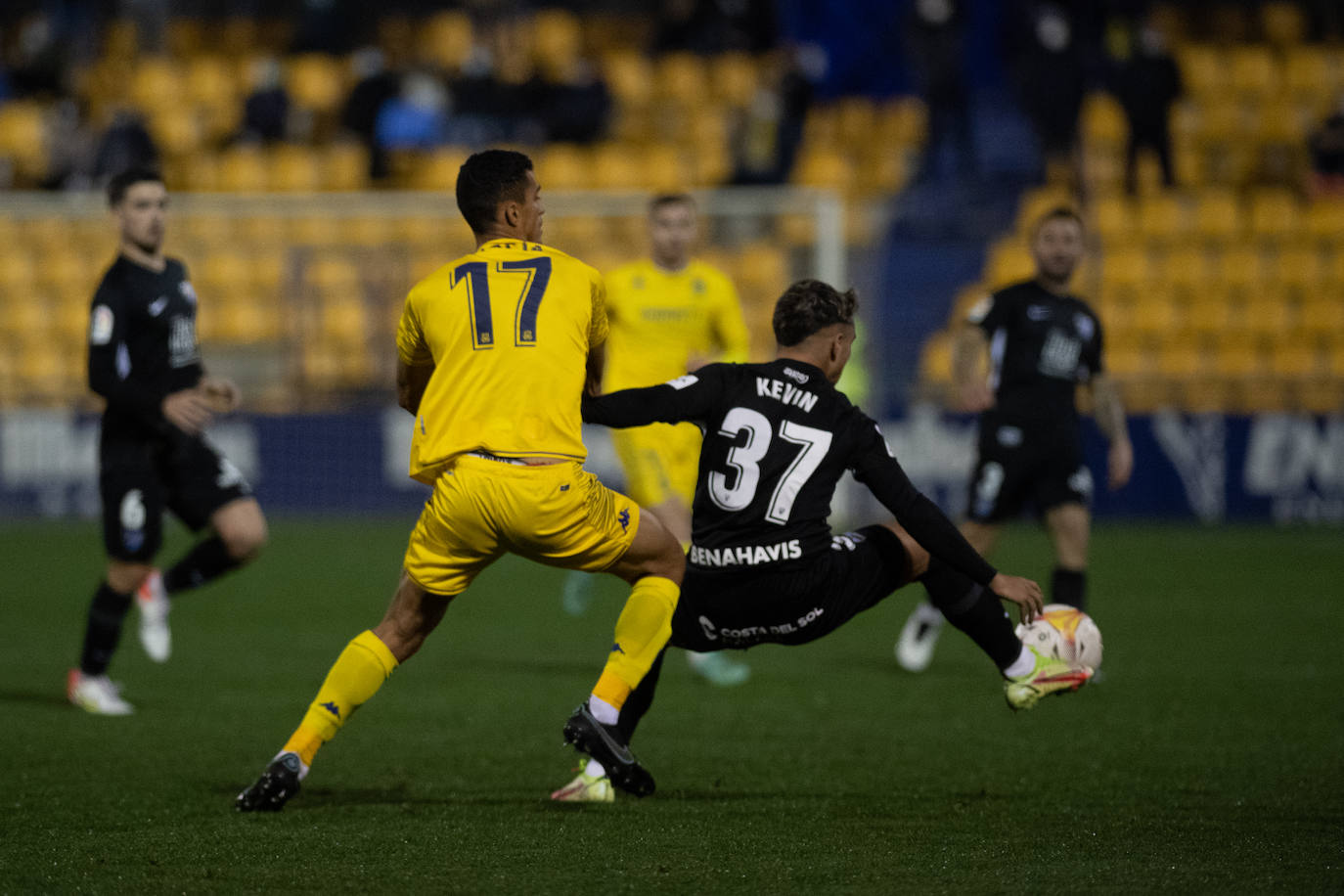 El Málaga abrió el marcador en la recta final del partido 