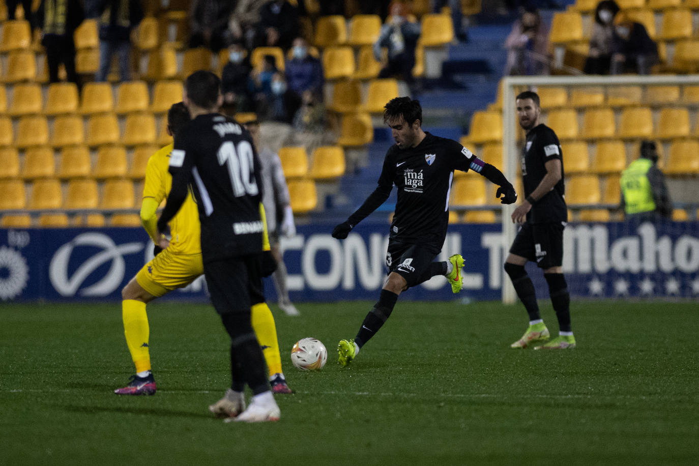 El Málaga abrió el marcador en la recta final del partido 