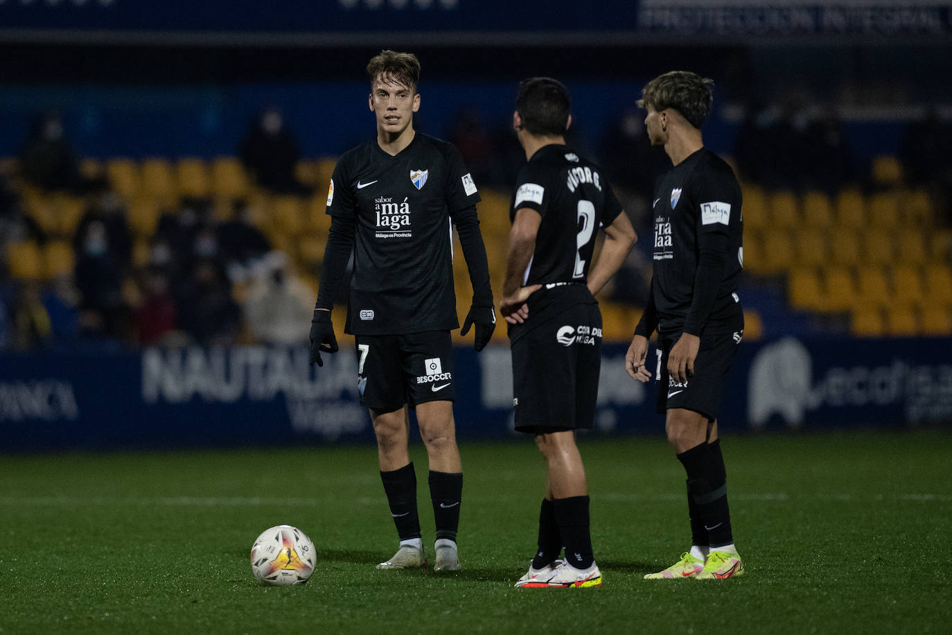 El Málaga abrió el marcador en la recta final del partido 