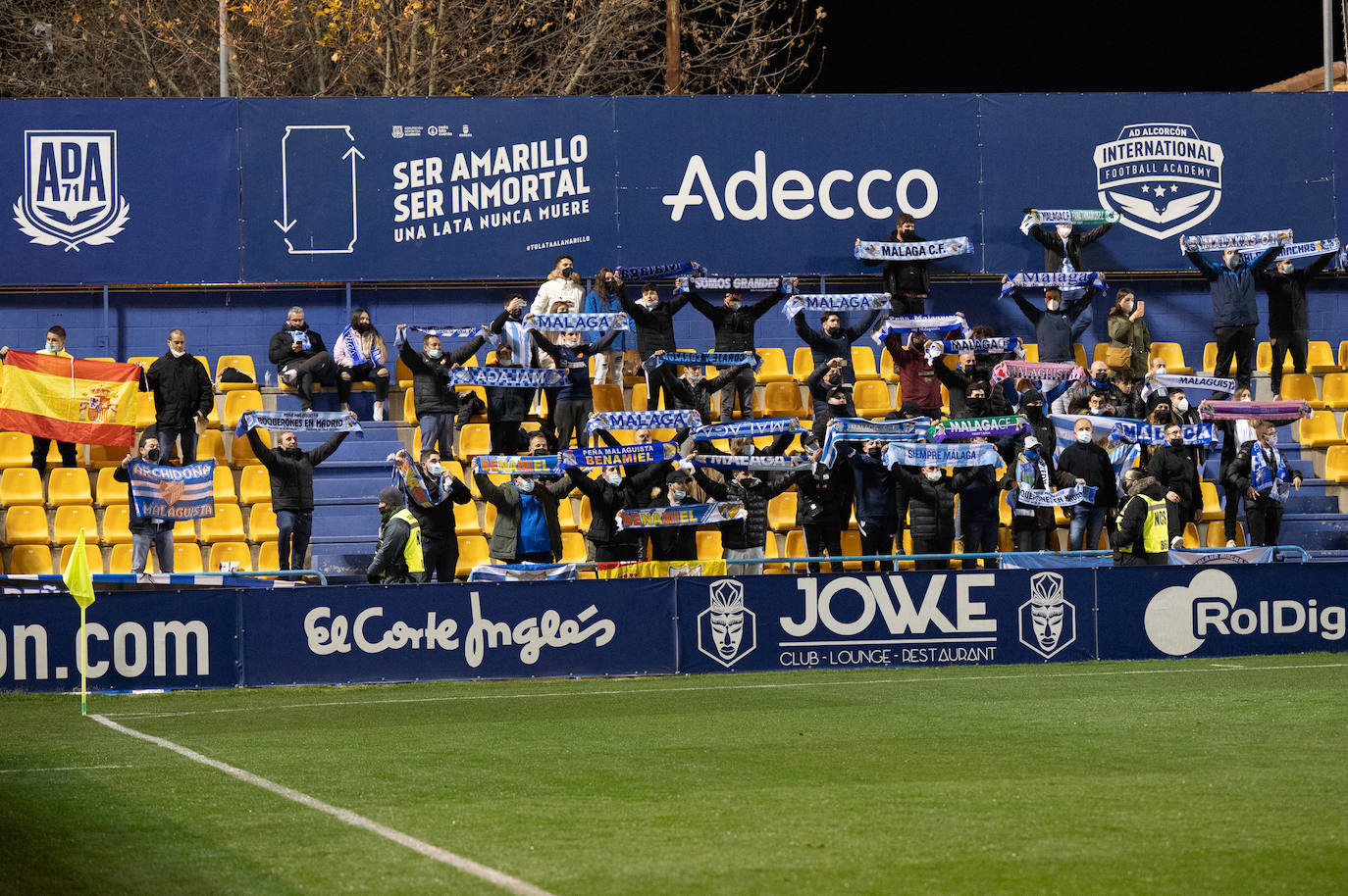 El Málaga abrió el marcador en la recta final del partido 