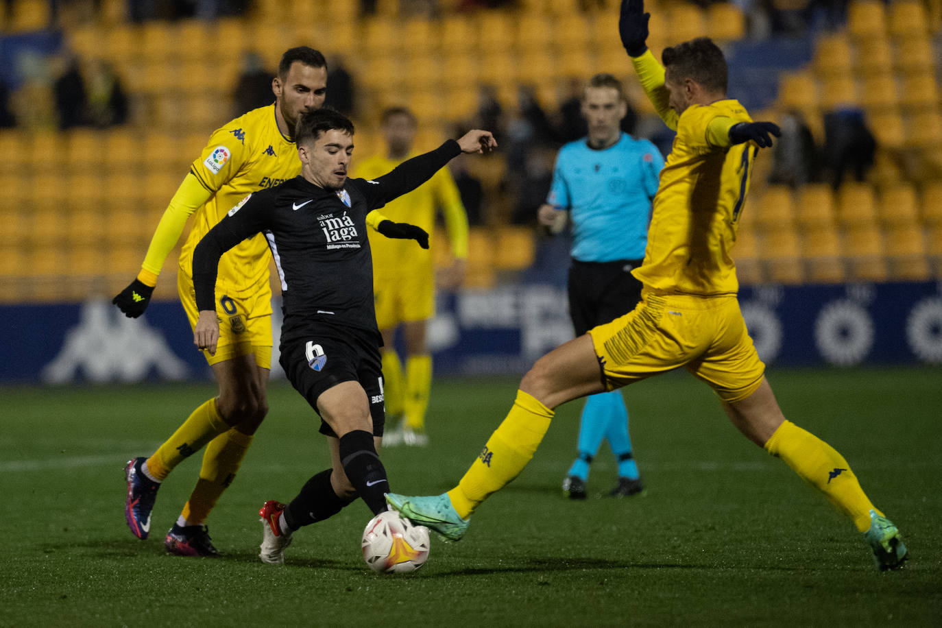 El Málaga abrió el marcador en la recta final del partido 