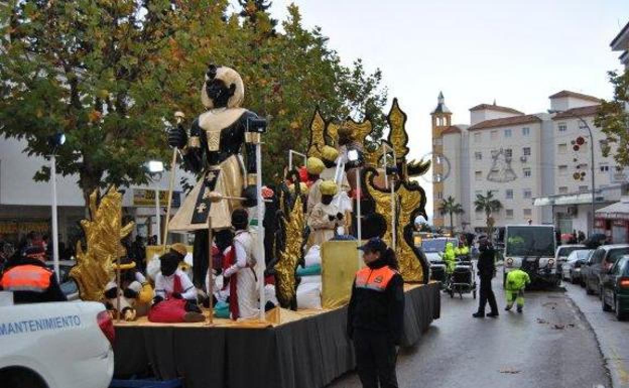 Carroza de una Cabalgata de Reyes pasada en Estepona.