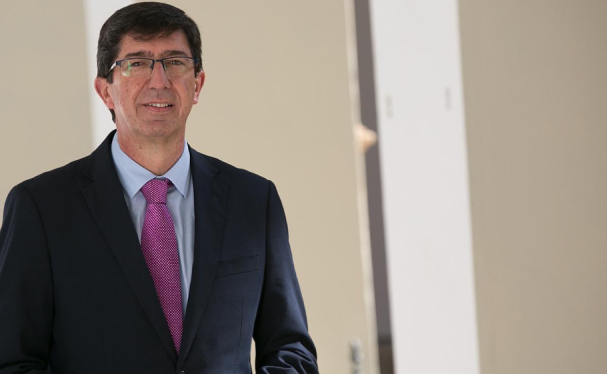 El vicrepresidente de la Junta y consejero de Turismo, Juan Marín.