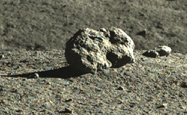 La roca, en una imagen mucho más cercana.