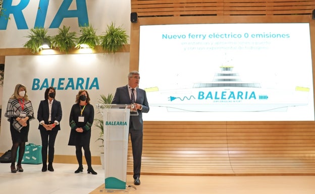 Presentación del nuevo ferry eléctrico de Baleària.