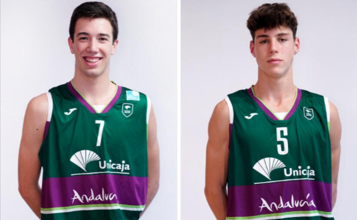 Álvaro Folgueiras y Mario Saint Supery podrían completar la convocatoria del Unicaja. 