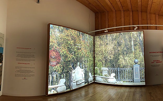 Interior del centro de visitantes.