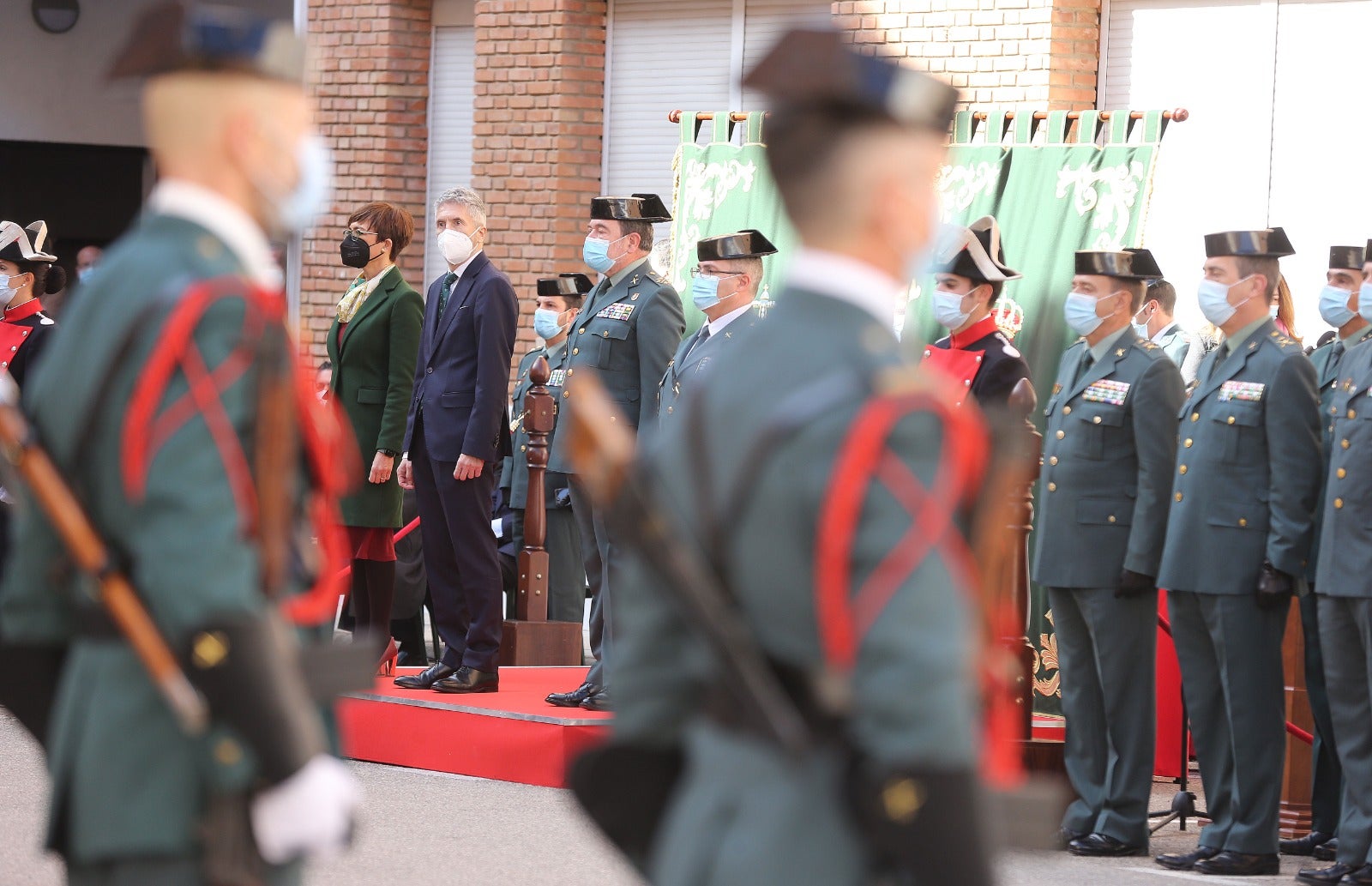 El ministro del Interior, Fernando Grande-Marlaska, ha presidido el acto al que también ha asistido la directora general de la Guardia Civil, María Gámez. Comandancia de la Guardia Civil de Málaga.