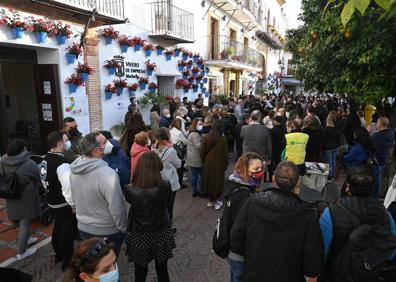 Imagen secundaria 1 - Padres y alumnos de Marbella se manifiestan ante el Ayuntamiento para pedir que se cumplan los plazos del nuevo instituto de Las Chapas