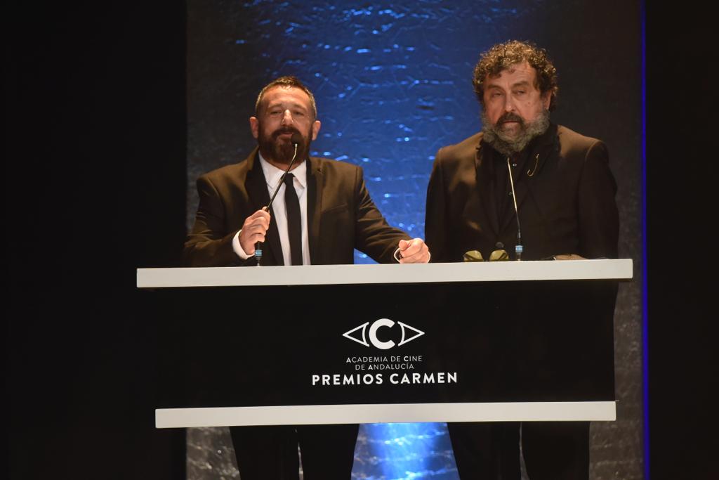 El actor Antonio Banderas recibe el Premio Carmen de Honor en el Teatro Cervantes de su tierra