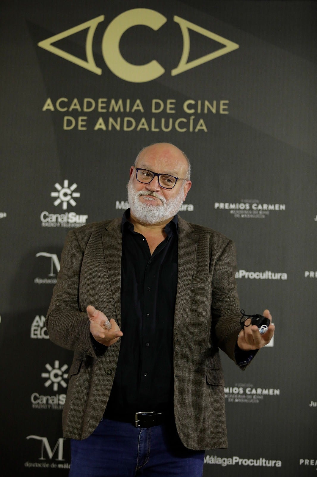 El actor Antonio Banderas recibe el Premio Carmen de Honor en el Teatro Cervantes de su tierra