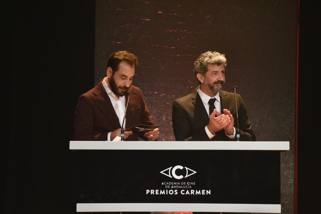 El actor Antonio Banderas recibe el Premio Carmen de Honor en el Teatro Cervantes de su tierra