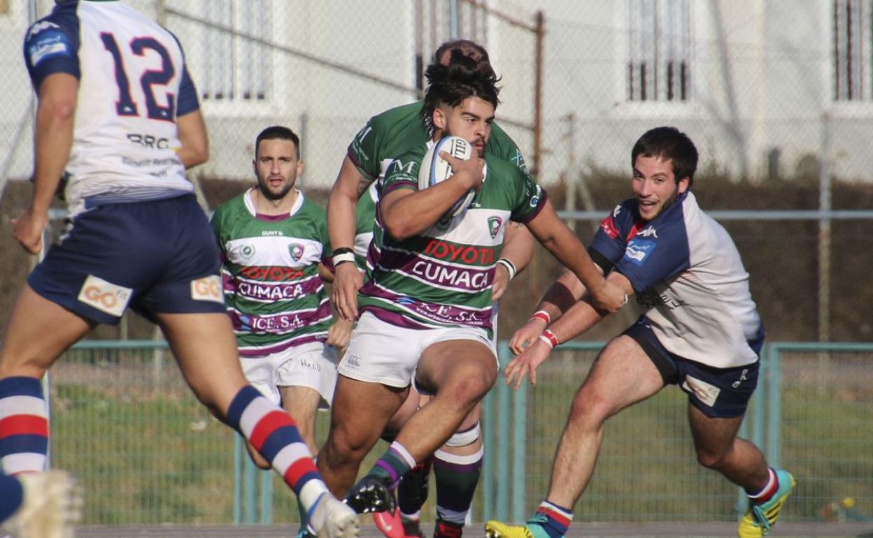 Un partido del Club de Rugby Málaga. 