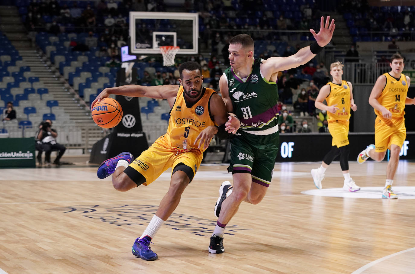 El Unicaja dejó el partido encarrilado en el tercer cuarto 