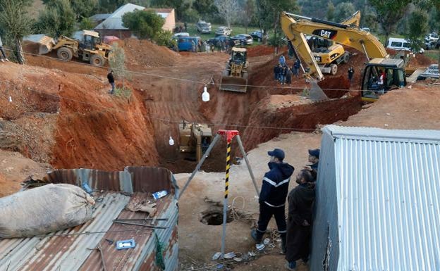 Trabajos de rescate en Marruecos. 