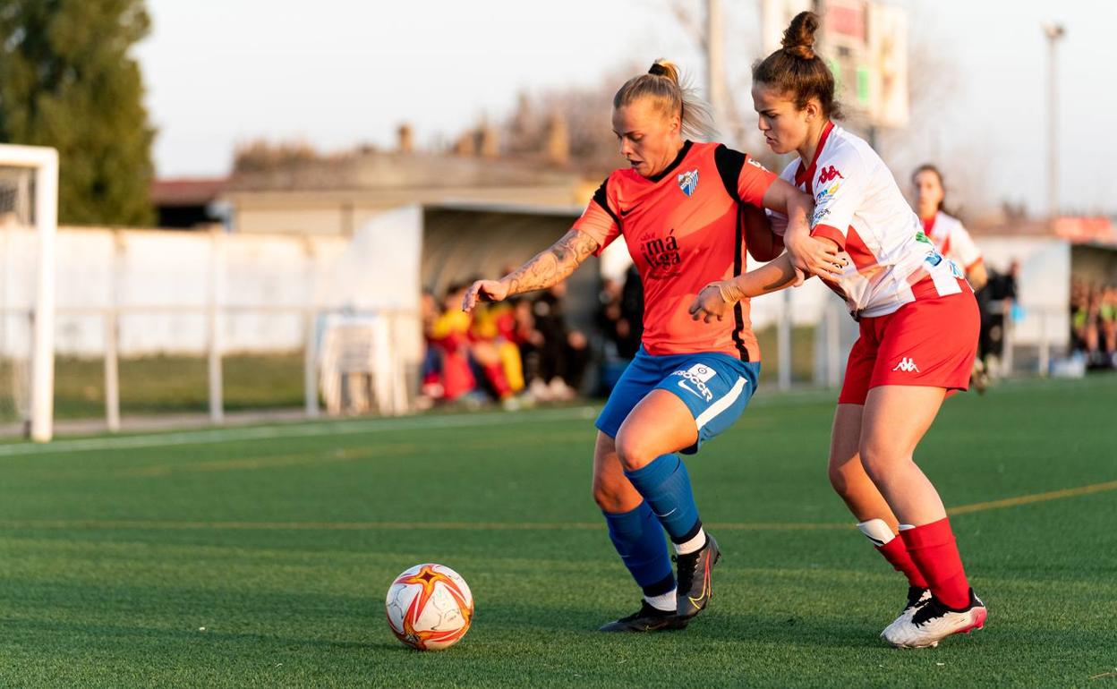El Málaga femenino se encontró a un rival muy combativo. 