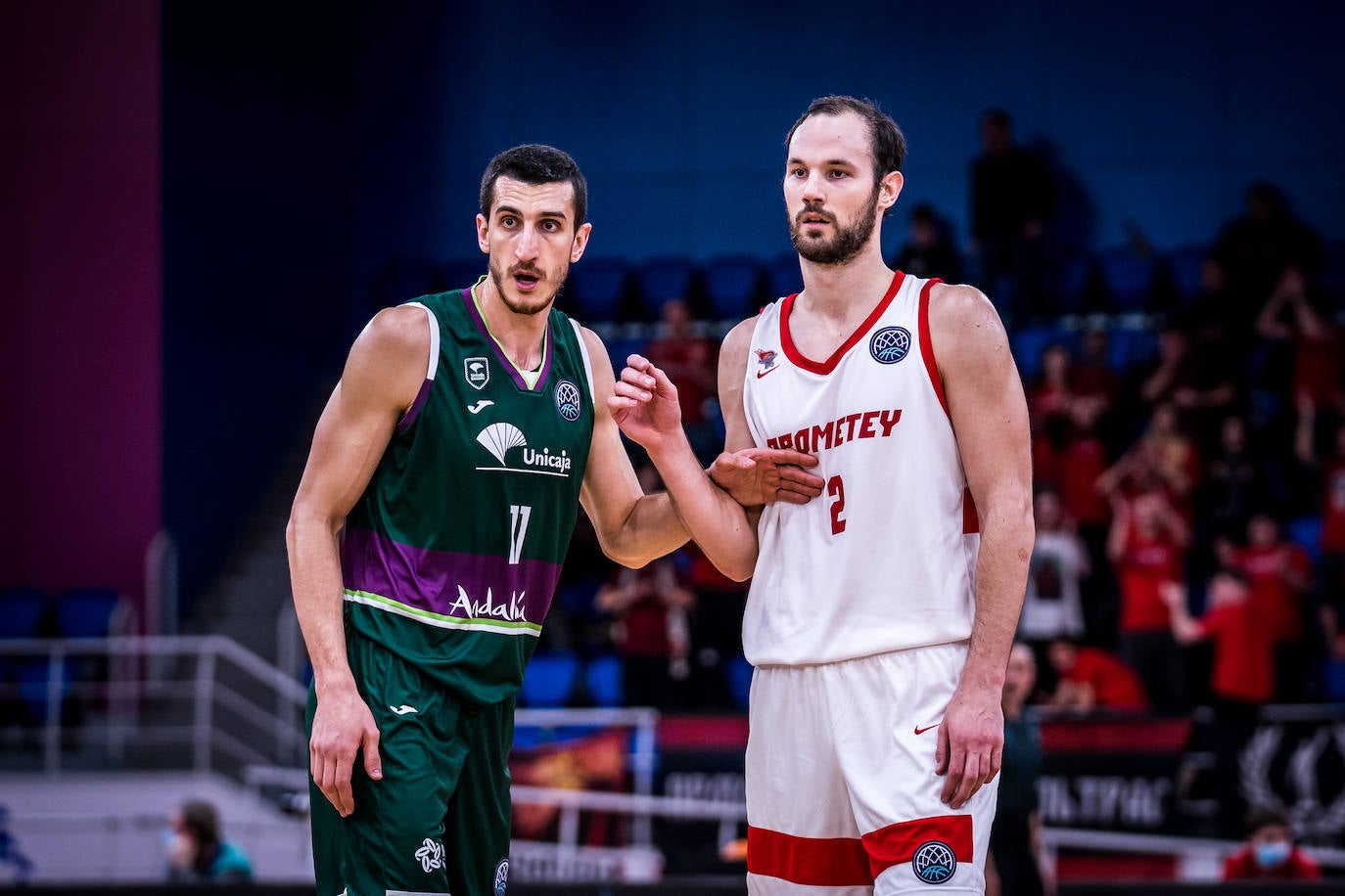 Derrota del Unicaja en su visita al Prometey, en la Champions League. 