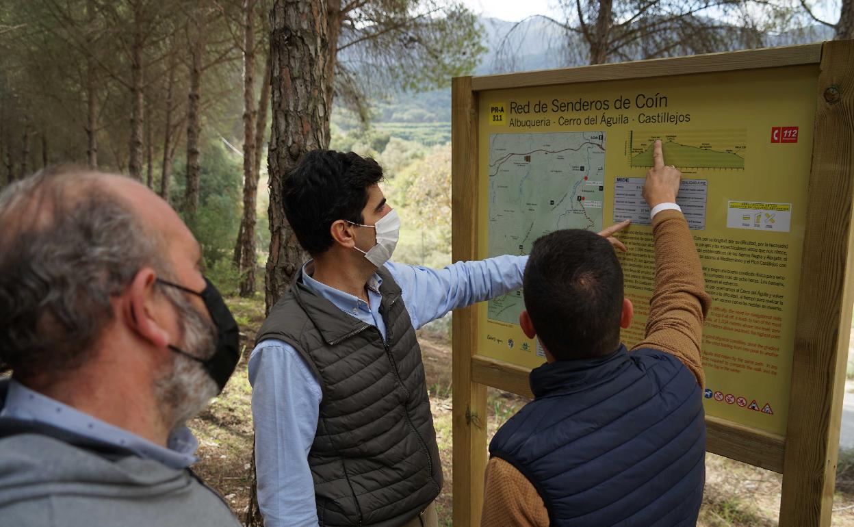 Presentación del nuevo sendero.