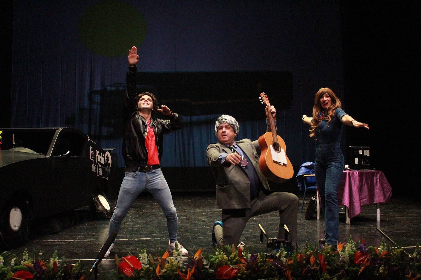 Actuación de 'El cuarteto fantástico' en la segunda preliminar, el domingo. 