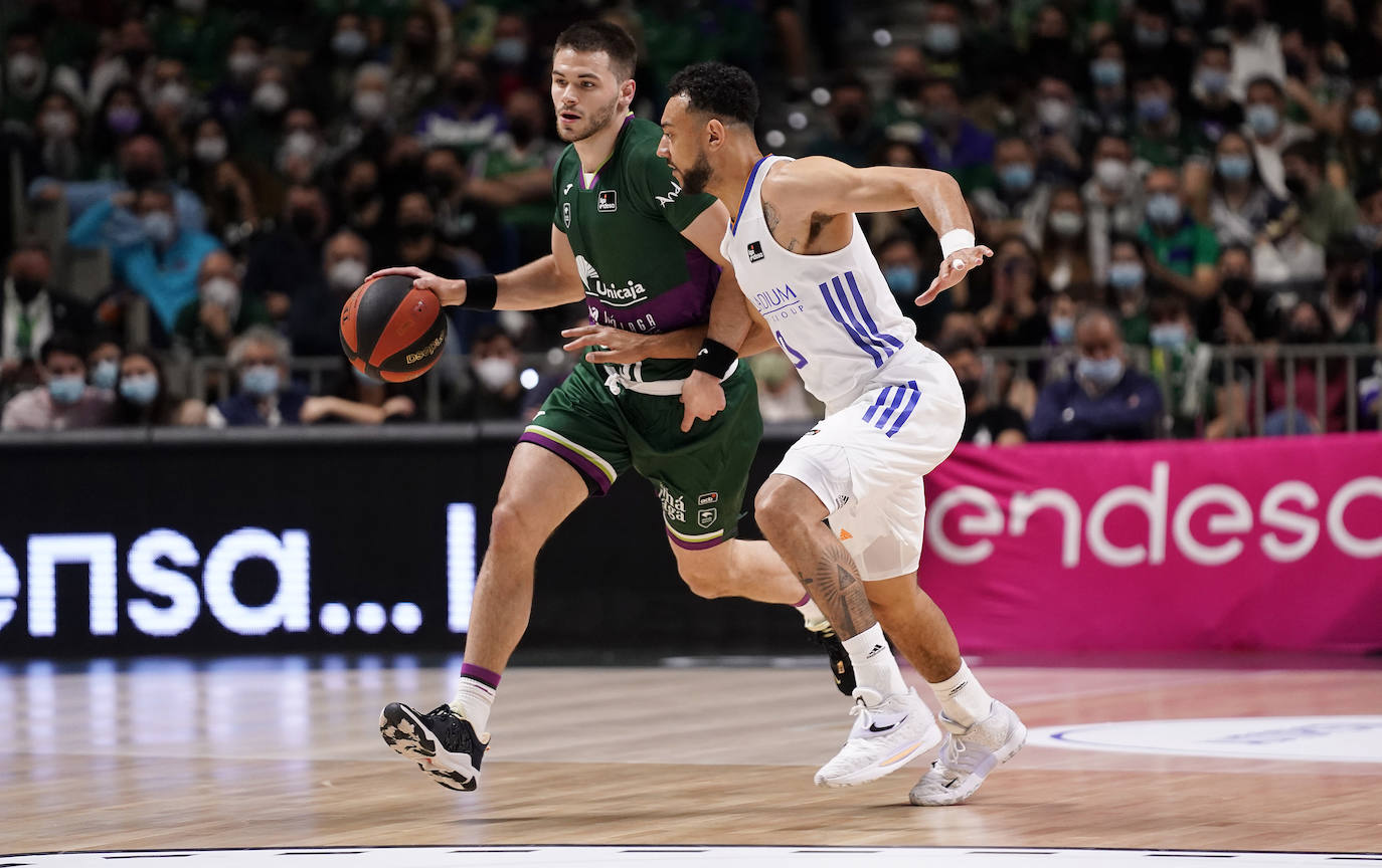 El Unicaja perdió con el Real Madrid pero realizó un buen partido. 