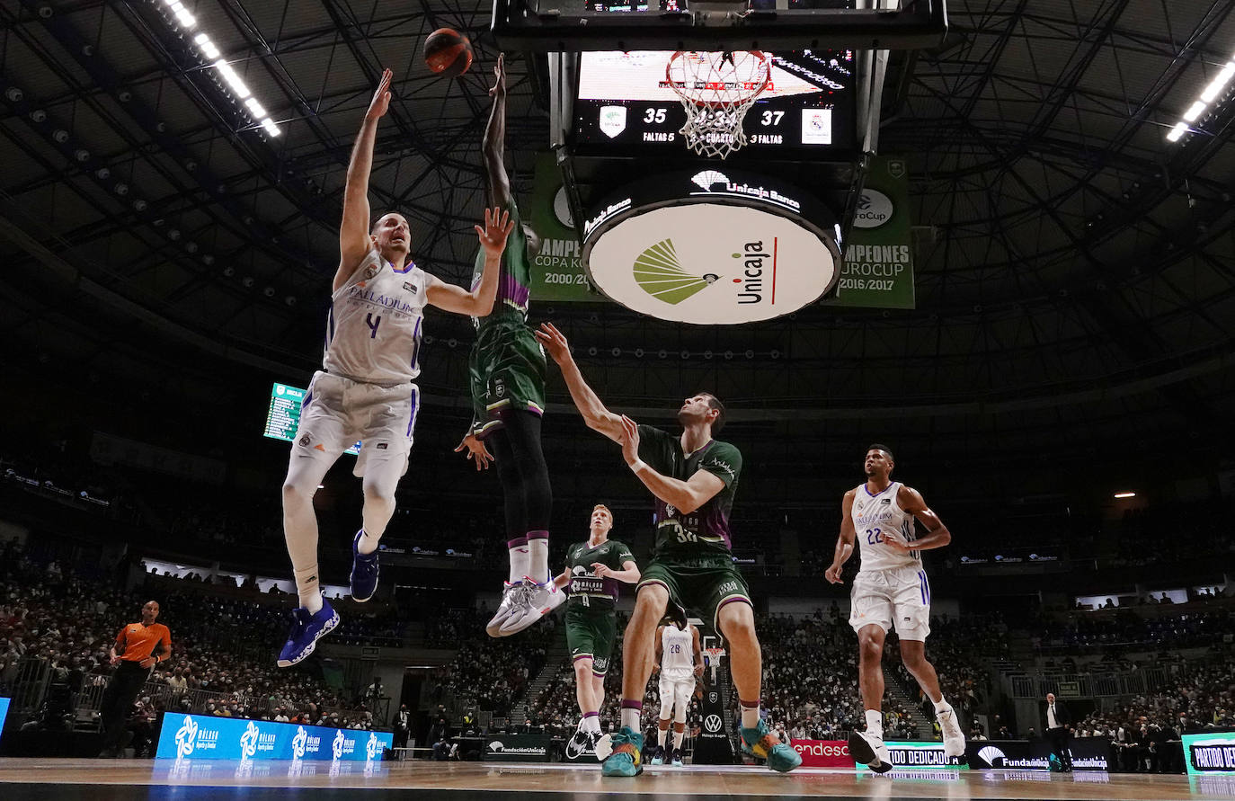 El Unicaja perdió con el Real Madrid pero realizó un buen partido. 