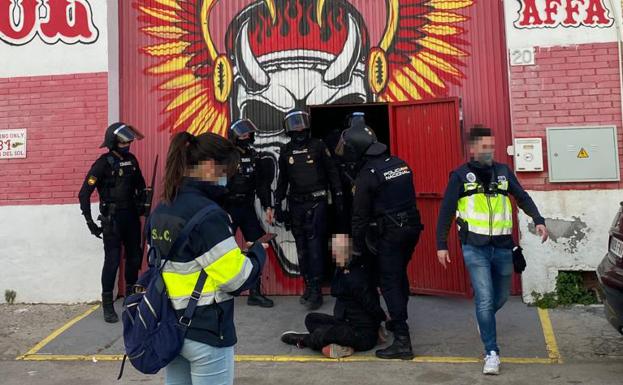 Imagen de las detenciones en Málaga. 