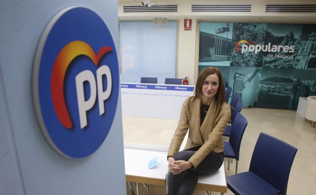 Pérez de Siles, en la sede provincial del PP.