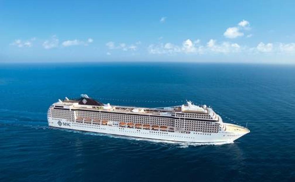 Vista del 'MSC Orchestra' que hará este verano cruceros de diez días con salida desde Málaga. 