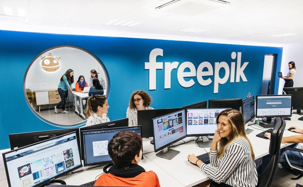 Una imagen de las oficinas de Freepik. 