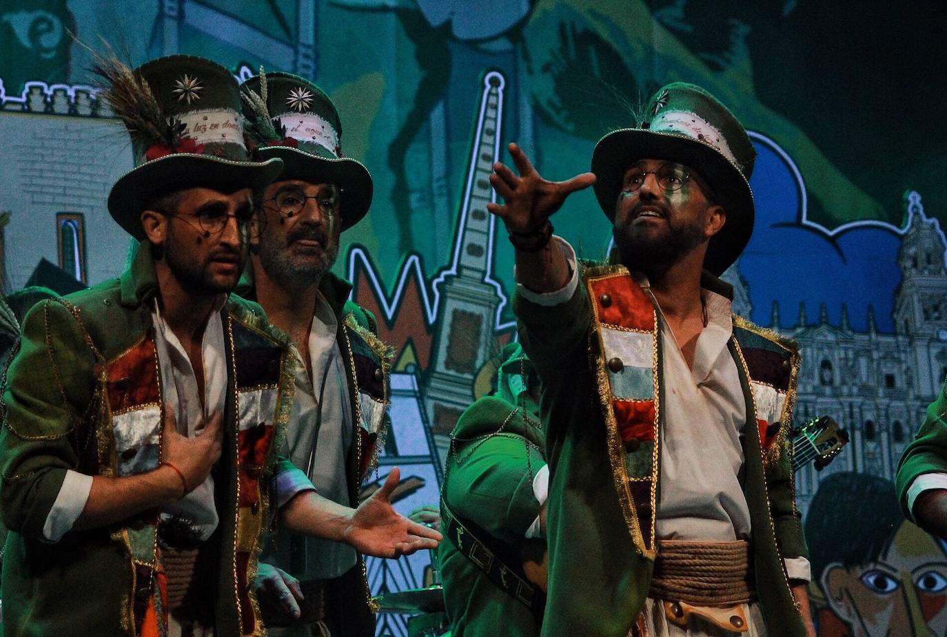 Grupos de la segunda semifinal del COAC Málaga en el Teatro Cervantes