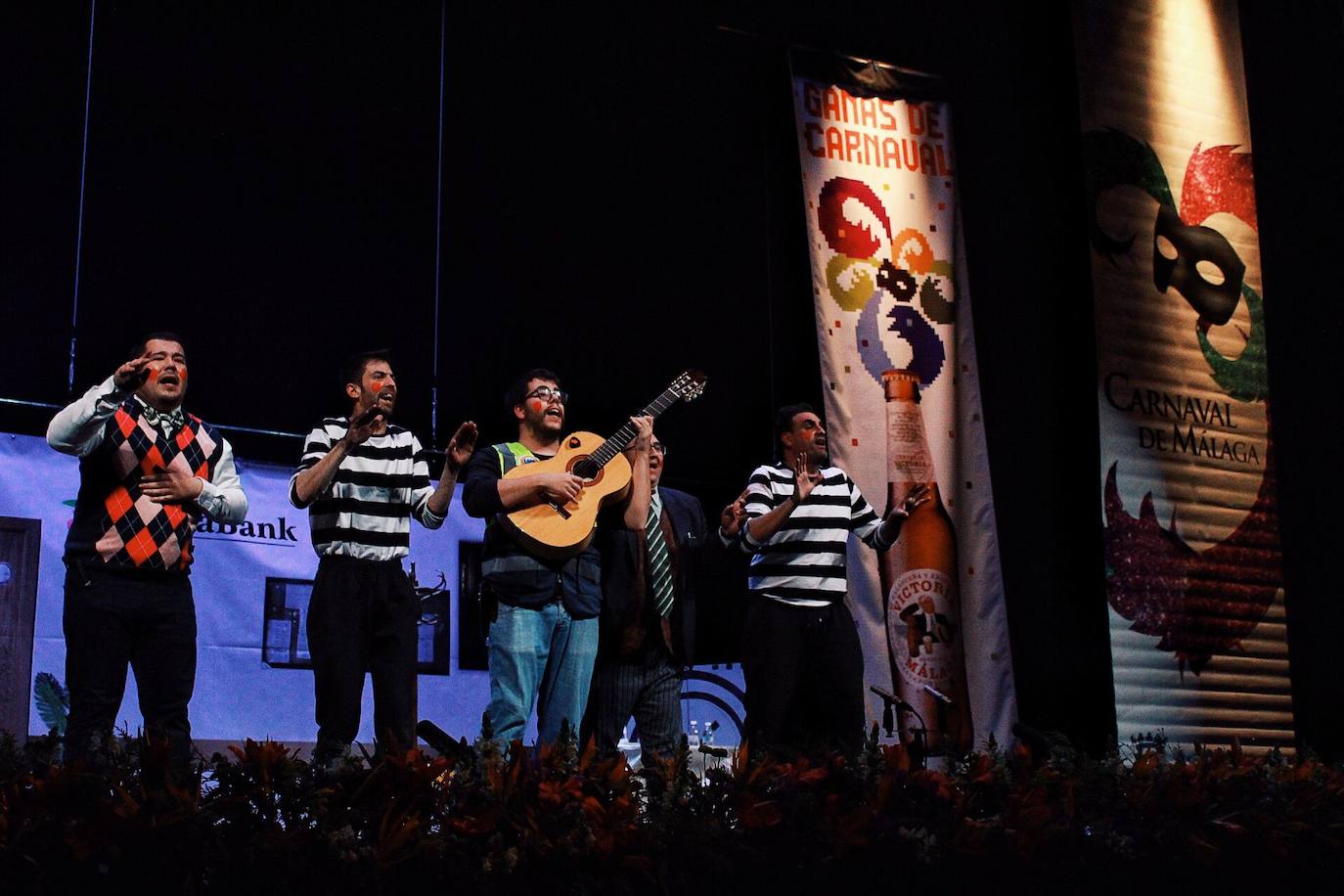 Grupos de la segunda semifinal del COAC Málaga en el Teatro Cervantes
