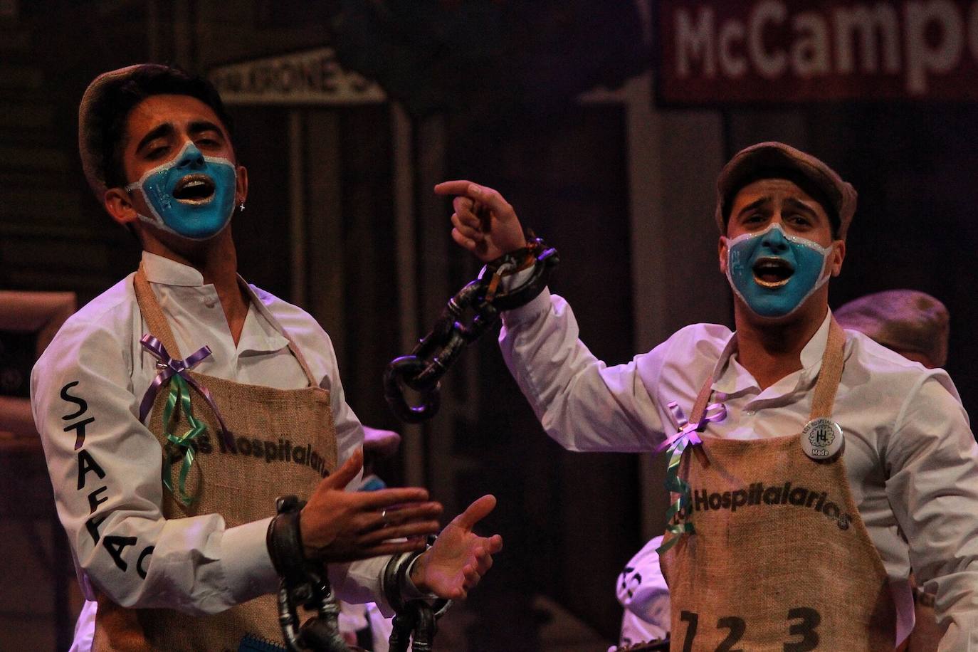 Grupos de la segunda semifinal del COAC Málaga en el Teatro Cervantes