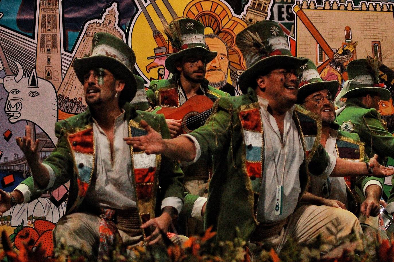 Grupos de la segunda semifinal del COAC Málaga en el Teatro Cervantes