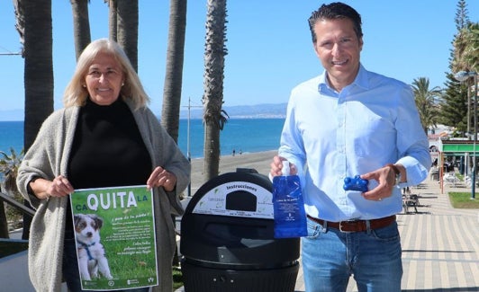 La edil del Medio Ambiente y el alcalde, en la presentación de la campaña. 
