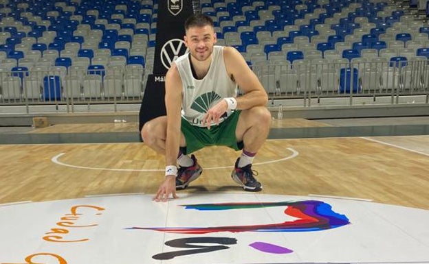 Matt Mooney, en la pista del Palacio de los Deportes. 